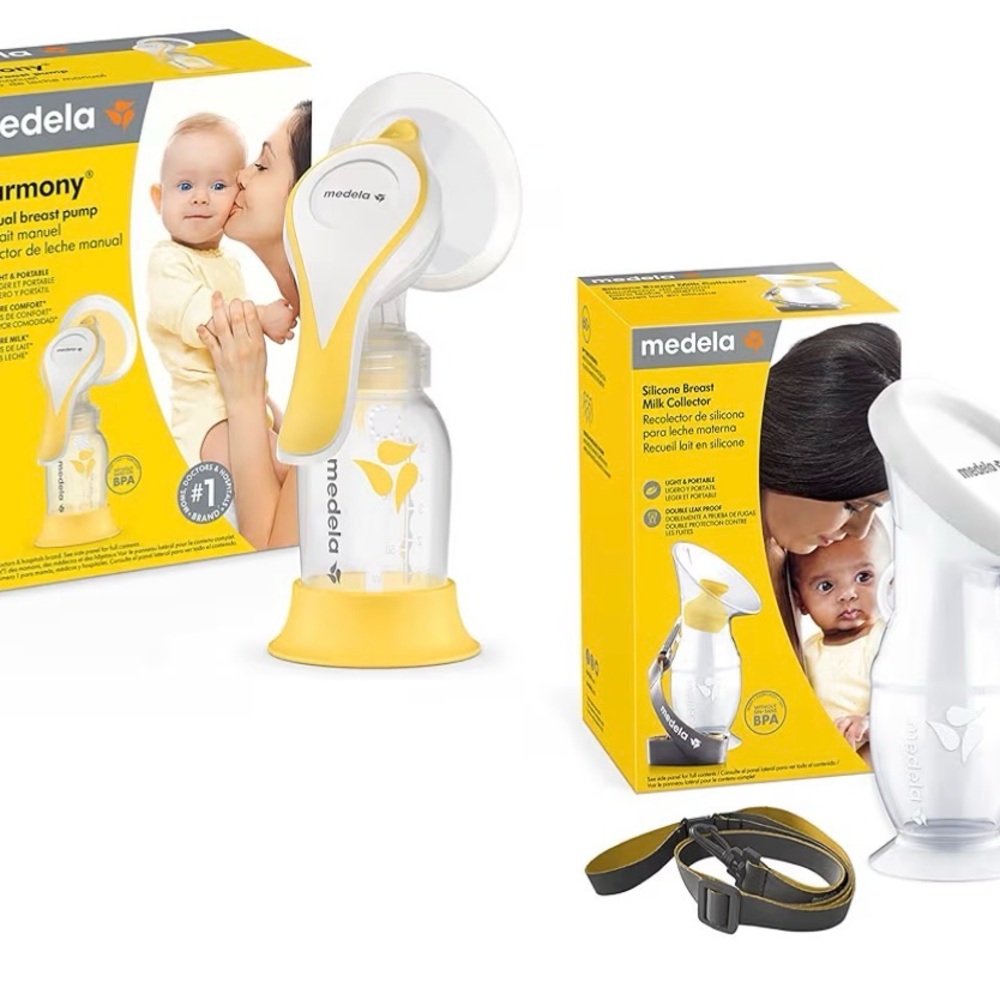 Medela Perfect Pair Bundle with Medela Harmony Manual Breast Pump & Collector